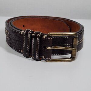 Cole Haan Men's Leather Belt Size 34 Brown